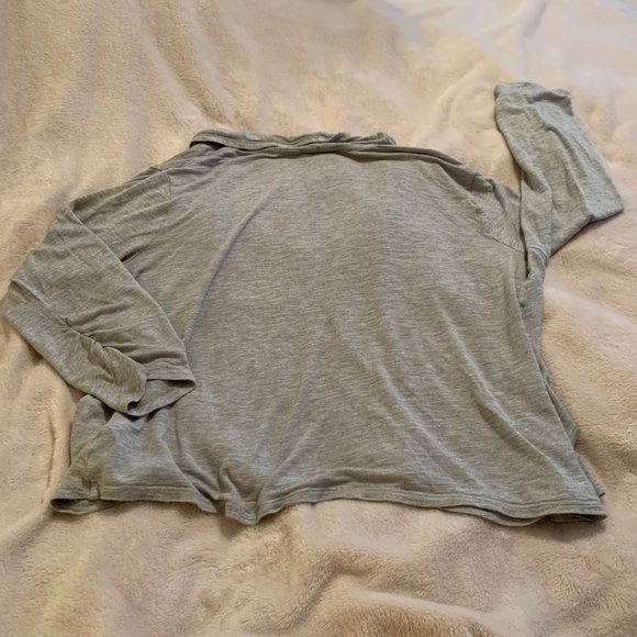 Apt 9 Striated Gray Open Jersey Cardigan Size XL - Picture 5 of 10